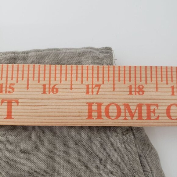 LL Bean Linen Pants Womens Size 18 Beige Coastal Neutral Outdoor Pockets - Picture 7 of 10